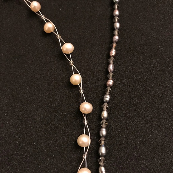 2 genuine pearl necklaces - Picture 2 of 3